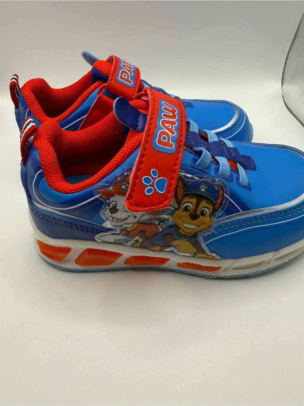 Paw Patrol Blue and Red Kids Light-Up Sneakers